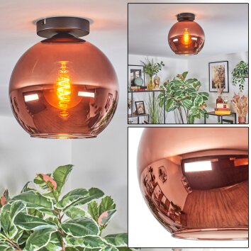Koyoto Plafonnier, Boule lumineuse Cuivré, 1 lumière