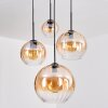 Koyoto Suspension, Boule lumineuse, Suspension 30 cm Ambre, Clair, 4 lumières