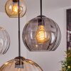 Koyoto Suspension, Boule lumineuse, Suspension 30 cm Ambre, Clair, Fumé, 4 lumières