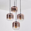 Lauden Suspension, Boule lumineuse, Suspension Clair, Cuivré, 4 lumières