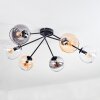 Koyoto Plafonnier, Boule lumineuse 77.5 cm Ambre, Clair, Fumé, 6 lumières