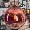 Koyoto Suspension, Boule lumineuse, Suspension Clair, Cuivré, 1 lumière