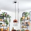Koyoto Suspension, Boule lumineuse, Suspension Clair, Cuivré, 1 lumière