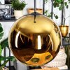 Koyoto Suspension, Boule lumineuse, Suspension Or, 1 lumière