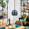 Koyoto Suspension, Boule lumineuse, Suspension Bleu, 1 lumière