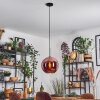 Koyoto Suspension, Boule lumineuse, Suspension Cuivré, 1 lumière