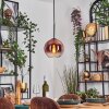 Koyoto Suspension, Boule lumineuse, Suspension Clair, Cuivré, 1 lumière