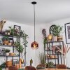 Koyoto Suspension, Boule lumineuse, Suspension Clair, Cuivré, 1 lumière