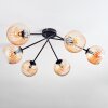 Koyoto Plafonnier, Boule lumineuse 77.5 cm Ambre, 6 lumières