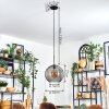Koyoto Suspension, Boule lumineuse, Suspension 30 cm Fumé, 1 lumière