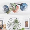 Chehalis Plafonnier, Boule lumineuse Bleu, Vert, Clair, Cuivré, 5 lumières