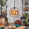 Koyoto Suspension, Boule lumineuse, Suspension 30 cm Ambre, Clair, 1 lumière