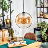 Koyoto Suspension, Boule lumineuse, Suspension 30 cm Ambre, Clair, 1 lumière