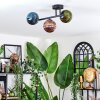 Chehalis Plafonnier, Boule lumineuse Bleu, Vert, Cuivré, 3 lumières