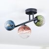 Chehalis Plafonnier, Boule lumineuse Bleu, Vert, Clair, Cuivré, 3 lumières