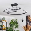 Jakar Plafonnier LED Noir, 1 lumière
