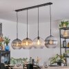 Koyoto Suspension, Boule lumineuse, Suspension Ambre, Clair, Fumé, 4 lumières