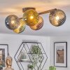 Chehalis Plafonnier, Boule lumineuse Bleu, Vert, Cuivré, 5 lumières