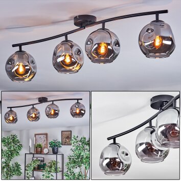 Ripoll Plafonnier, Boule lumineuse Fumé, 4 lumières