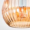 Ripoll Plafonnier, Boule lumineuse Ambre, Clair, Fumé, 4 lumières