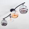 Ripoll Plafonnier, Boule lumineuse Ambre, Clair, Fumé, 4 lumières