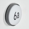 Duril Lampe murale d´extérieur, Numéro de maison lumineux, Applique murale LED Anthracite, 1 lumière