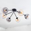 Koyoto Plafonnier, Boule lumineuse 77.5 cm Ambre, Clair, Fumé, 6 lumières