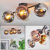 Koyoto Plafonnier, Boule lumineuse Chrome, Or, Clair, Cuivré, Fumé, 4 lumières