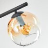 Koyoto Plafonnier, Boule lumineuse Ambre, Clair, 4 lumières