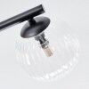 Chehalis Plafonnier, Boule lumineuse Ambre, Clair, Fumé, 3 lumières