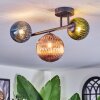 Chehalis Plafonnier, Boule lumineuse Bleu, Vert, Cuivré, 3 lumières