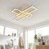 Marluk Plafonnier LED Chrome, Sable, Blanc, 1 lumière
