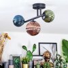 Chehalis Plafonnier, Boule lumineuse Bleu, Vert, Cuivré, 3 lumières