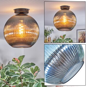 Koyoto Plafonnier, Boule lumineuse 30 cm Bleu, 1 lumière