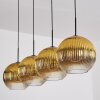 Koyoto Suspension, Boule lumineuse, Suspension Or, Clair, 4 lumières