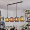 Koyoto Suspension, Boule lumineuse, Suspension Bleu, Vert, Cuivré, 4 lumières