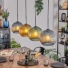 Koyoto Suspension, Boule lumineuse, Suspension Bleu, Or, Vert, 4 lumières