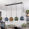 Koyoto Suspension, Boule lumineuse, Suspension Bleu, Or, Vert, 4 lumières