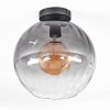 Koyoto Plafonnier, Boule lumineuse 30 cm Clair, Fumé, 1 lumière
