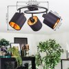 Alsen Plafonnier, Spot de plafond Noir, 3 lumières