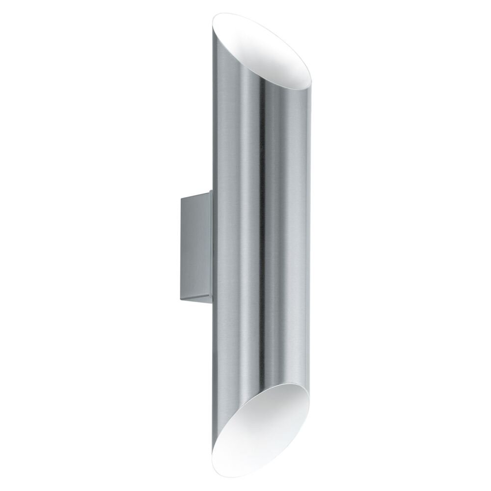 Applique murale Eglo AGOLADA LED Acier inoxydable, Blanc, 2 lumières main product photo