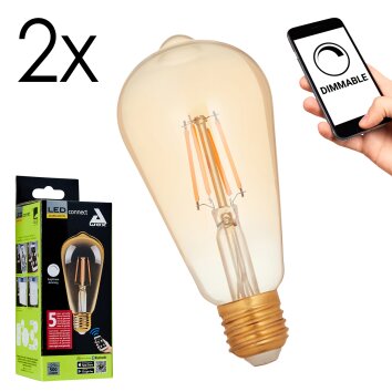 E27 LED 5.5 Watt blanc chaud dimmable 500 Lumen