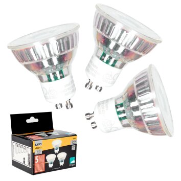 GU10 LED 4.5 Watt blanc chaud 345 Lumen