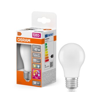 Luminaires Osram E27 LED 4.9 Watt blanc lumière du jour 470 Lumen