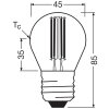 Luminaires Osram E27 3.8 Watt blanc chaud 806 Lumen