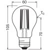 Luminaires Osram E27 3.8 Watt blanc neutre 806 Lumen