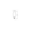 Luminaires Osram E14 1.8 Watt blanc chaud 250 Lumen