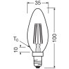 Luminaires Osram E14 5.9 Watt blanc lumière du jour 806 Lumen