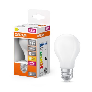 Luminaires Osram E27 LED 2.2 Watt blanc chaud dimmable 250 Lumen
