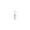 Luminaires Osram E14 LED 2.5 Watt blanc chaud 250 Lumen